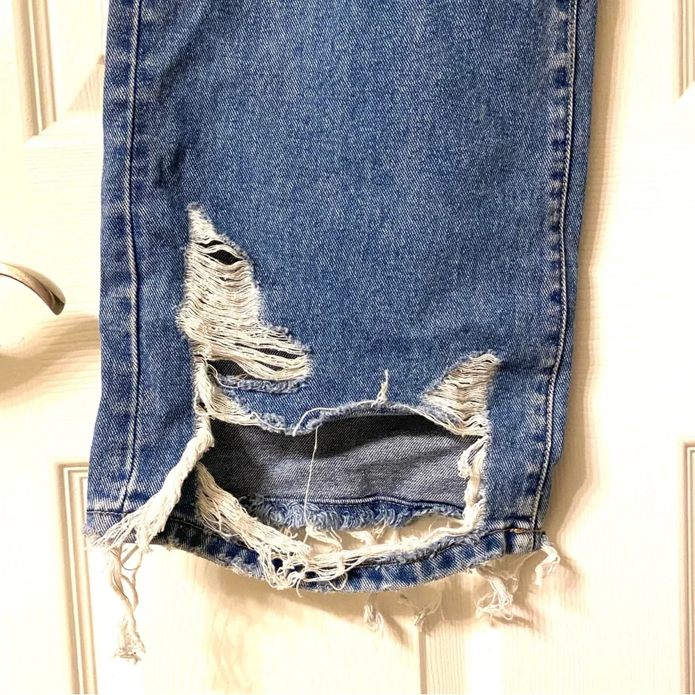 Flying Monkey Black Label Distressed High-Rise Flare Jeans Size 26 New With Tags - Picture 13 of 14